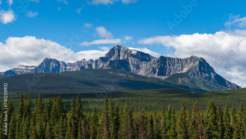 Beautiful Storm Mountain in Banff National Park Landscape in summer, Alberta, Canada