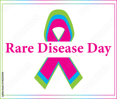 International rare disease day,[vector illustration] march