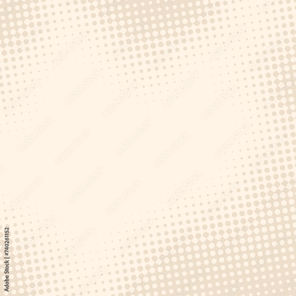 Halftone dots pattern in shades of beige. watercolour on paper texture. space for text. best for poster or flyer design. Halftone dots pattern in shades of beige. watercolour on paper texture. space for text. best for poster or flyer design.