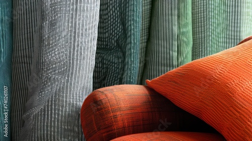 Diverse netting patterns intertwine in vibrant colors, exuding modernity and ...
