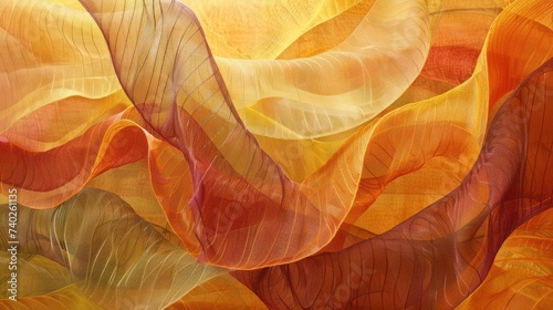 Intricate netting patterns form an abstract wallpaper, showcasing vibrant colors