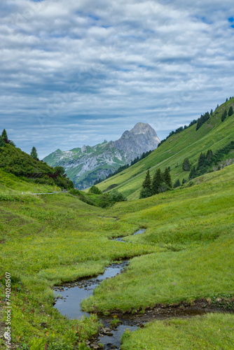 Landscapes near Kalbelesee  Hochtann Mountain Pass  Warth  Vorarlberg  Austria