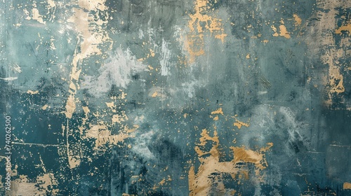 Vibrant silk textures blend in an abstract pattern, creating a captivating wa...