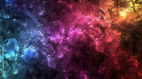 Abstract wallpaper inspired by the brilliance of gemstones