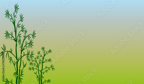 Wallpaper Mural Abstract background with green bamboo, design element, poster, banner, card for your text Torontodigital.ca