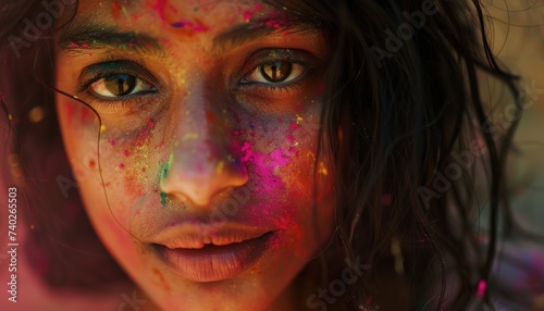 People are celebrating the festival with lots of colors
