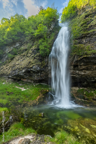 Goriuda waterfall (Fontanon di Goriuda), Valle Raccolana, Friuli Venezia Giulia, Italy © Richard Semik