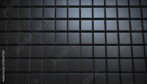 squares pattern metal dark grey polished background