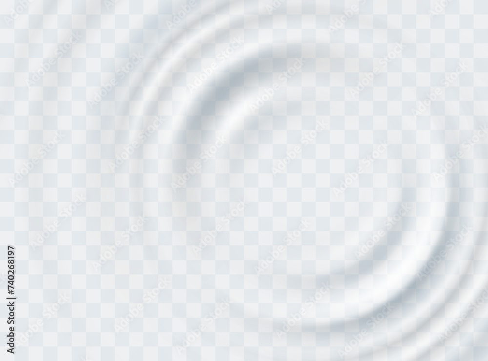 Ripple, splash water waves surface from drop isolated on transparent ...