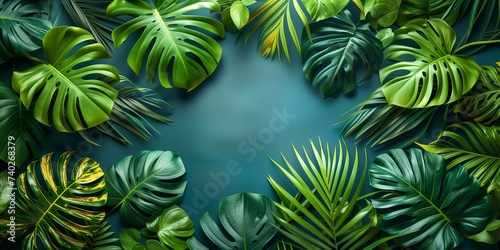 Tropical Leaves Background