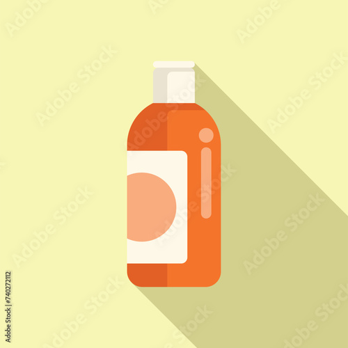 Shampoo skin bath icon flat vector. Beauty field cosmetic. Organic treatment
