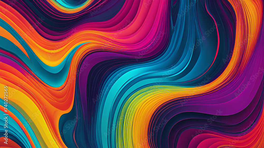 Abstract Colour Dynamics in Generative art design wallpaper background Abstract Colour Dynamics in Generative art design wallpaper background
