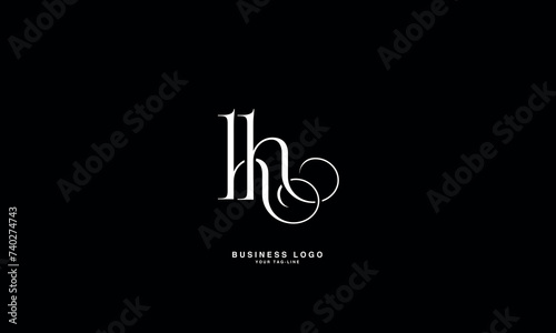 H, HH, Abstract Letters Logo Monogram