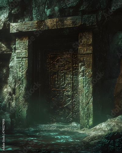 the enigmatic doorway within the underground maze