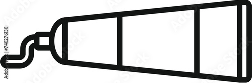 Morning toothpaste use icon outline vector. Organic spa beauty. Face shave