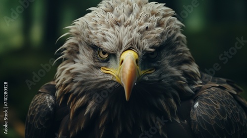 the untamed wilderness through the piercing gaze of a regal eagle.