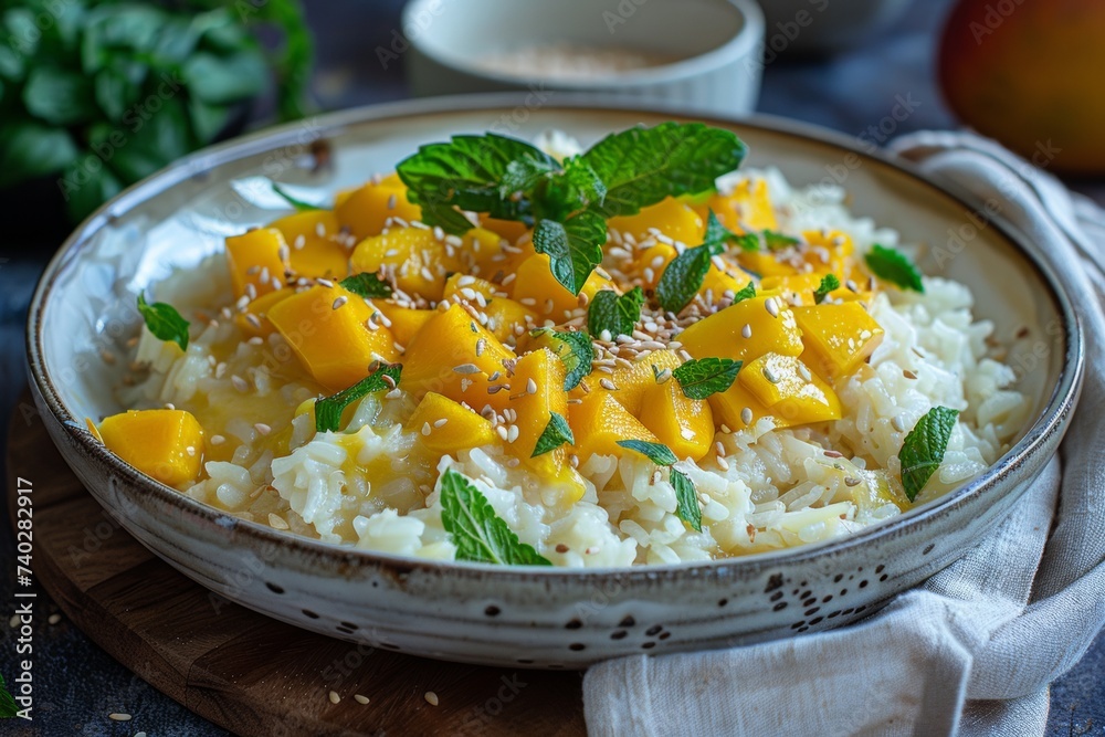 delicious authentic indian mango sticky rice