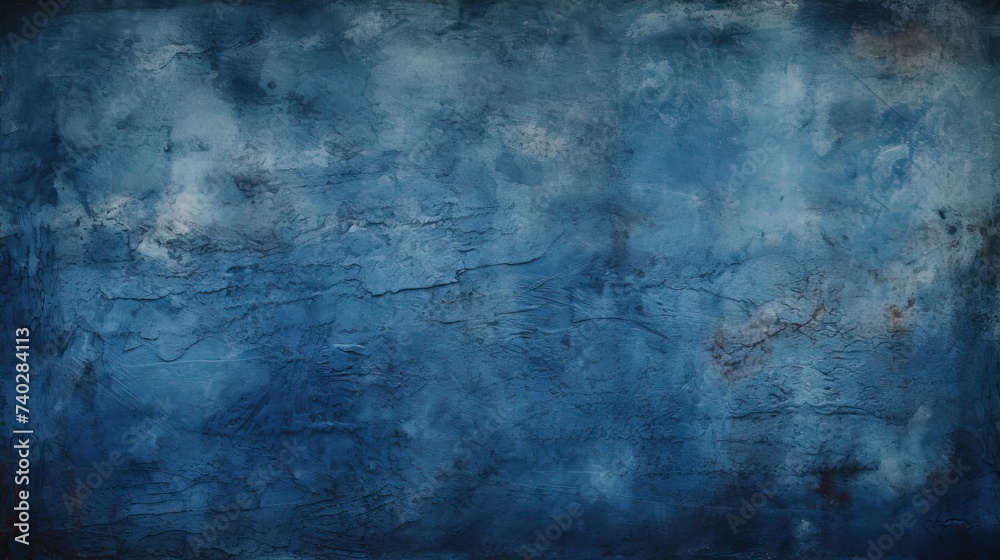 Moody Abstract Art: Intriguing Blue Wall Texture Against Dark Backdrop