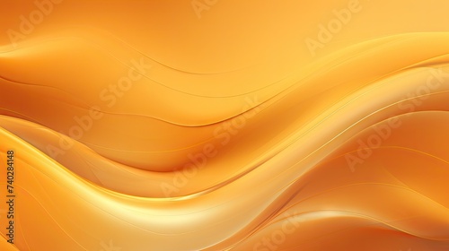 Vibrant Orange Abstract Background with Dynamic Wavy Lines for Modern Design Projects