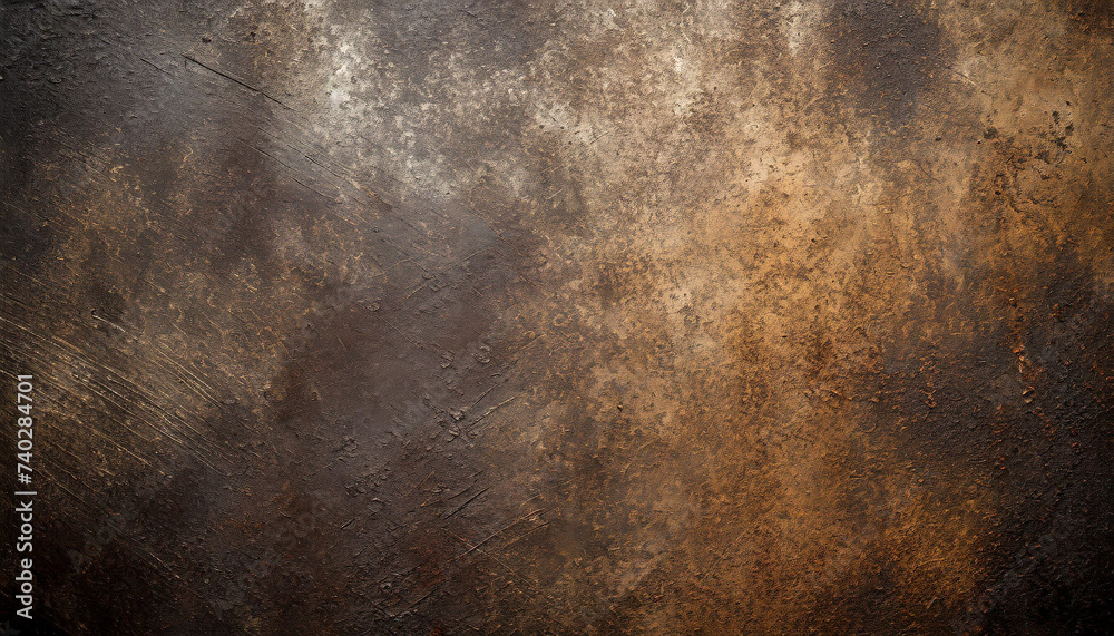 Abstract grunge metal texture background with rough surface and aged patina, industrial aesthetic - obrazy, fototapety, plakaty 