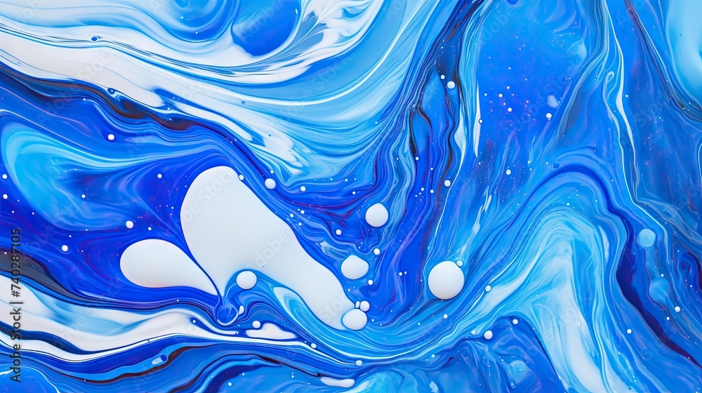 Mesmerizing Blue and White Marble Background with Fluid and Abstract Acrylic Pour Design Mesmerizing Blue and White Marble Background with Fluid and Abstract Acrylic Pour Design