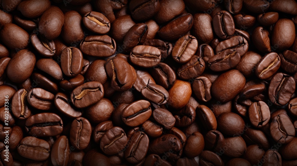 Fototapeta premium Aromatic Coffee Beans - Essential Ingredient for the Perfect Morning Brew