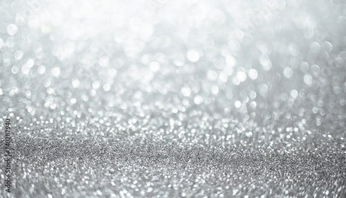 Silver glitter backdrop, perfect for festive occasions like Christmas, shining with white sparkles, ideal seasonal wallpaper