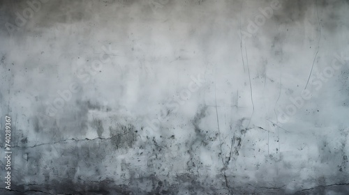 Contrast of Light and Dark: Abstract Black and White Grunge Concrete Wall Texture Background
