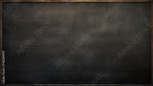 Rustic Yet Modern: A Classy Blackboard with a Stylish Wooden Frame for Creative Concepts © StockKing