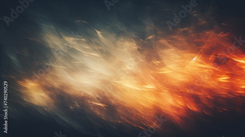Intense Fire Illuminates the Darkness - Abstract Cinematic Film Texture Background