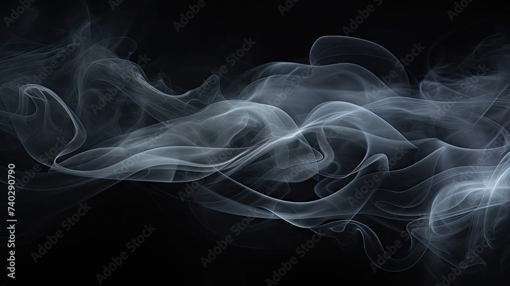 Ethereal Fog Drifting in Mysterious Movement Across Dark, Enigmatic Background Ethereal Fog Drifting in Mysterious Movement Across Dark, Enigmatic Background