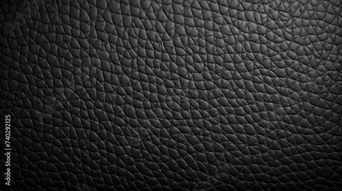 Rich and Elegant Black Leather Texture Background with Space for Your Text or Design Element