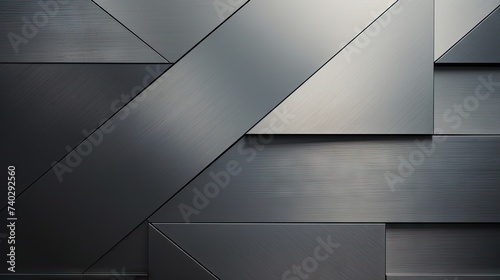 Sleek Brushed Metallic Surface with Rich Texture Perfect for Industrial Backgrounds photo