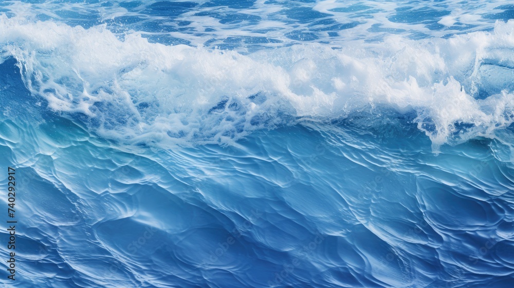 Powerful Ocean Wave Crashing Against Tall Wave in Majestic Display of Nature's Force Powerful Ocean Wave Crashing Against Tall Wave in Majestic Display of Nature's Force