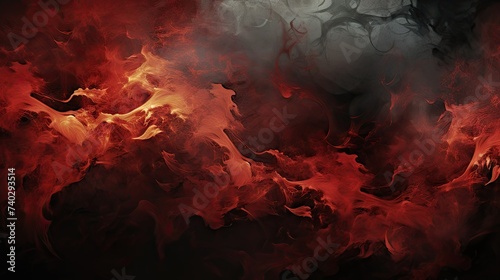 Mystical Red and Black Smoke  Abstract Background for Creative Designs