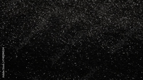 Starry Night Sky Sparkles on a Monochromatic Black Background