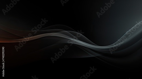 Dynamic Abstract Smoke Swirls in Dark Gradient Background Illustration