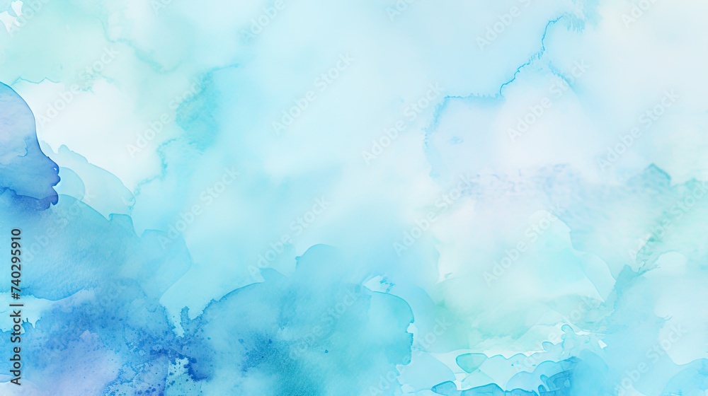 Tranquil Blue Watercolor Canvas with Green Splatters and Soft Textures for Artistic Design Projects Tranquil Blue Watercolor Canvas with Green Splatters and Soft Textures for Artistic Design Projects