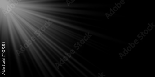 Sunlight vector, bright rays of illumination on a transparent background.