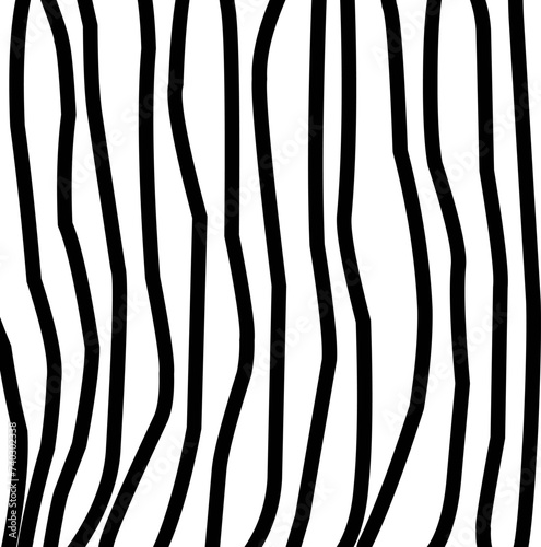 Seamless pattern of black undulated lines on white
