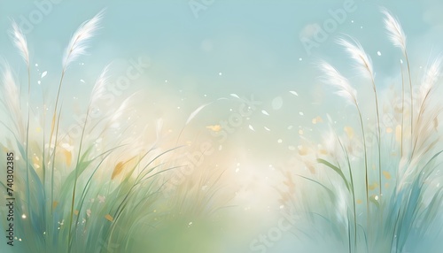 Abstract grass background. Pastel decorative wallpaper.