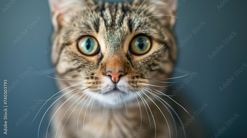 a ginger cat lying on the grass. The cat has striking green eyes and detailed fur The image features a close-up a ginger cat lying on the grass. The cat has striking green eyes and detailed fur The image features a close-up
