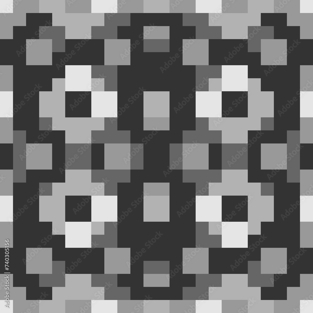 Fototapeta premium Seamless pattern. Polygons background. Squares, rectangles, figures ornament. Simple shapes wallpaper. Geometric motif. Abstract backdrop. Digital paper, web design, textile print. Vector artwork.