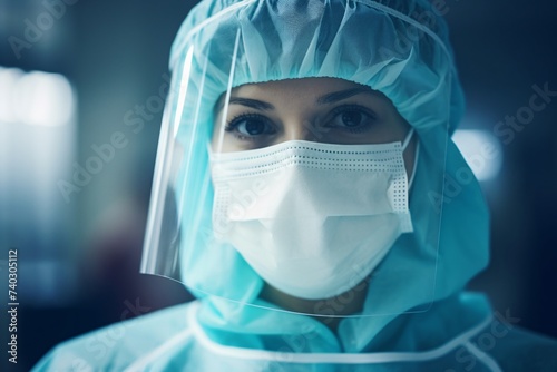 Infirmière dans une salle d'opération » IA générative