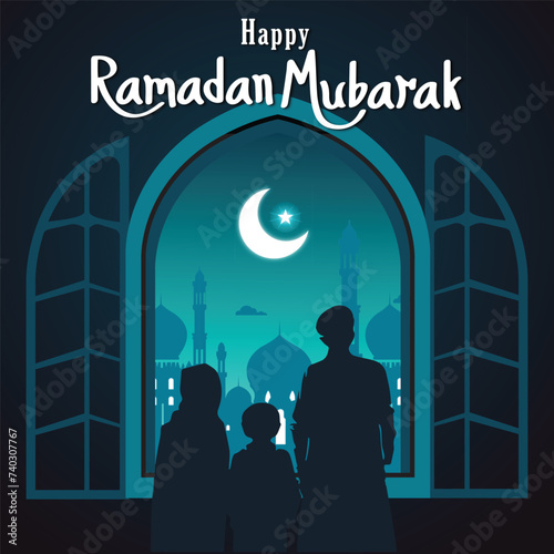 Ramadan Mubarak vector art design,invitation, illustration, iftar, holy, holiday, greeting, graphic, culture, creative, community, festival, eid, decoration, golden, glitter, flyer, fitr, celebration