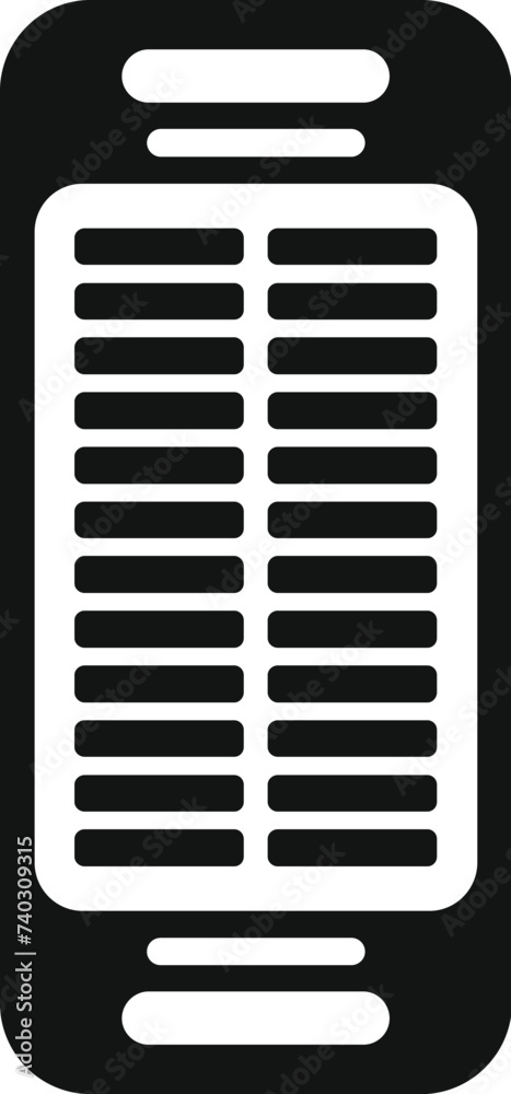 Small solar panel icon simple vector. Roof lamp cell. Power charge Small solar panel icon simple vector. Roof lamp cell. Power charge