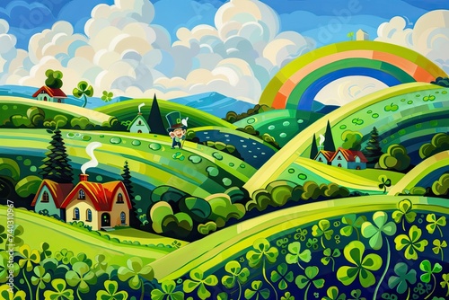 st patricks day image, beautiful green landscape