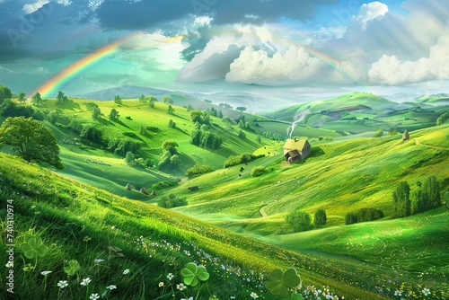 st patricks day image, beautiful green landscape
