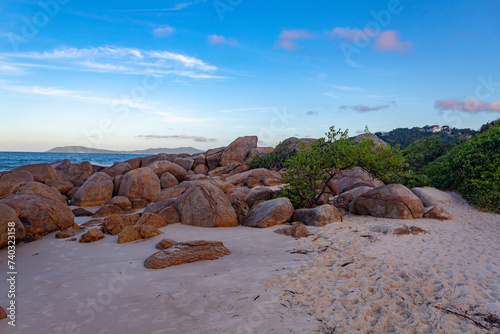 rochas da praia das Bananeiras   praia do Defunto praia das Cordas  cidade de Governador Celso Ramos Santa Catarina Brasil   photo