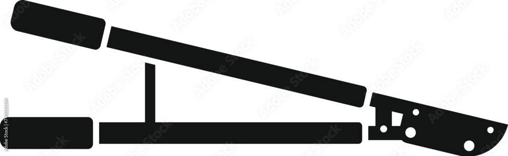 Pruning device icon simple vector. Garden work trim. Cutting edge limb